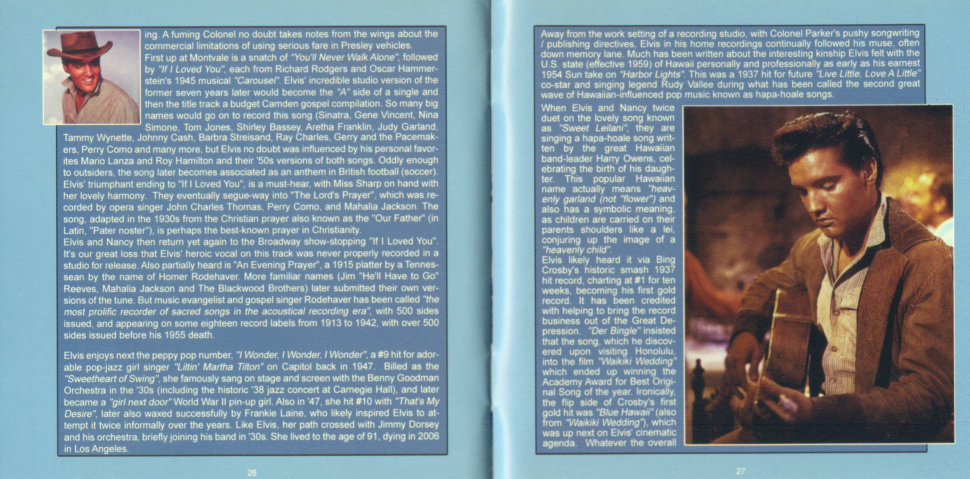 Elvis Presley Let Me Be The One Behind Closed Doors : Booklet 13